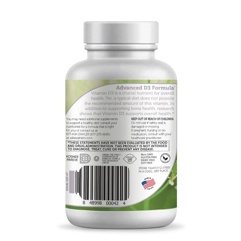 Vitamin D3 5000 IU (Advanced Nutrition by Zahler) Side