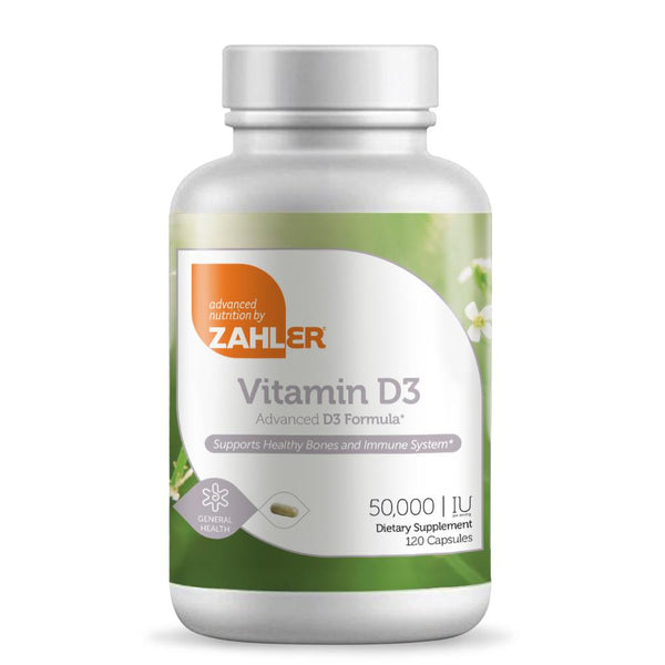 Vitamin D3 50,000 IU (Advanced Nutrition by Zahler) Front