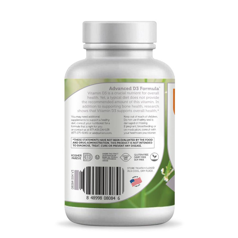 Vitamin D3 50,000 IU (Advanced Nutrition by Zahler) Side