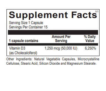 vitamin d3 50000 iu blisters ortho molecular supplement