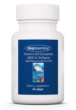 Vitamin D3 Complete 5000 IU Softgels Allergy Research Group
