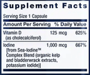vitamin d3 (life extension) supplement facts