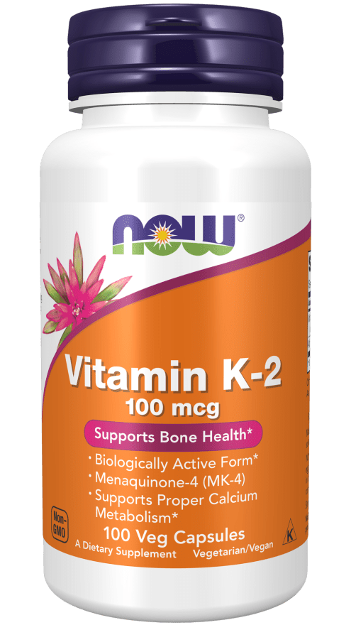 Vitamin K-2 100 mcg (NOW) Front