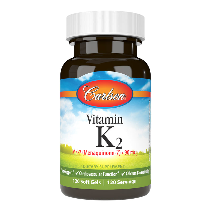 Vitamin K2 MK7 (Carlson Labs) Front