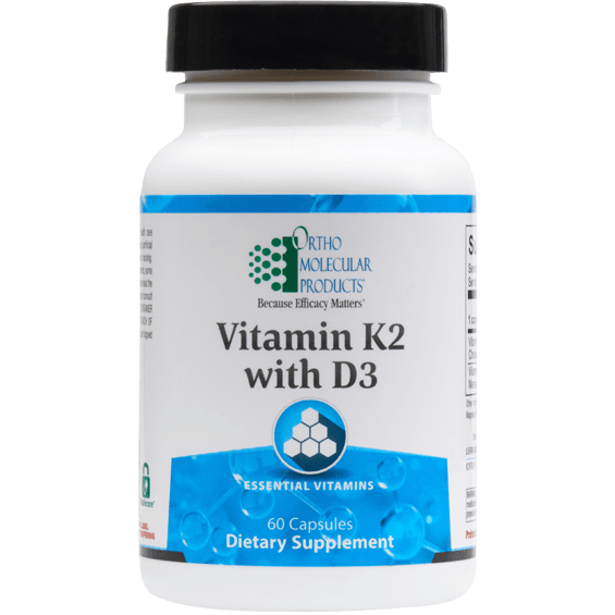 vitamin k2 with d3 60 caps ortho molecular products