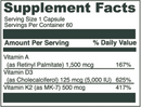 Inflammation Duo (Omega Complete EPA - DHA - DPA, and Vitamin ADK) supplement facts
