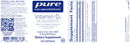 vitamin d3 1,000 IU pure encapsulations label
