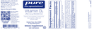 vitamin d3 250 mcg pure encapsulations label