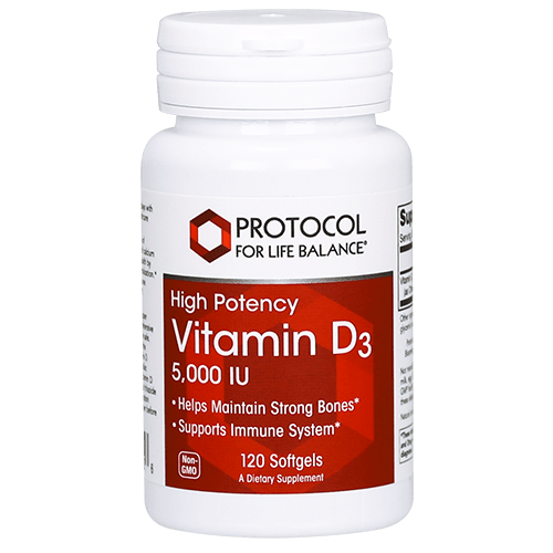 Vitamin D3 5000 IU (Protocol for Life Balance)