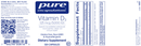 vitamin d3 5,000 IU pure encapsulations label