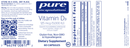 vitamin d3 5,000 IU pure encapsulations label