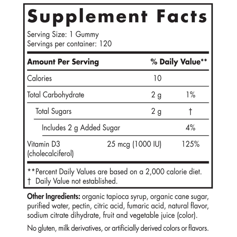 Vitamin D3 Gummies Sport Nordic Naturals Supplement