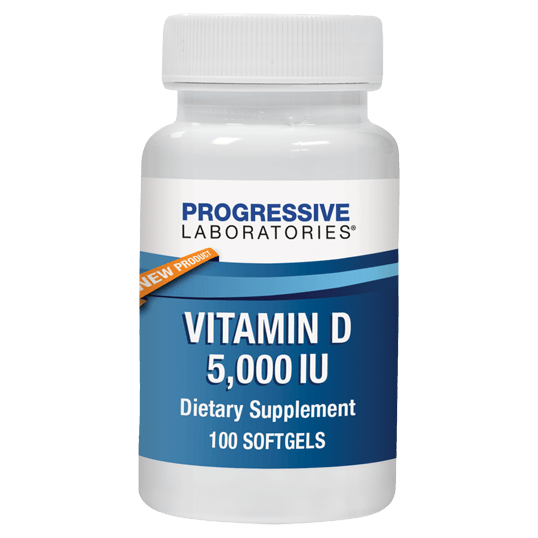 Vitamin D Softgel 5000IU (Progressive Labs)