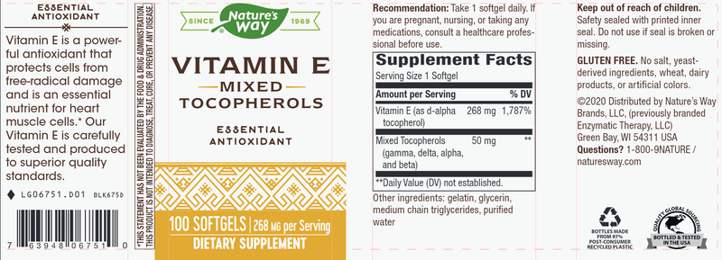 buy vitamin e (with mixed tocopherols) (nature's way)