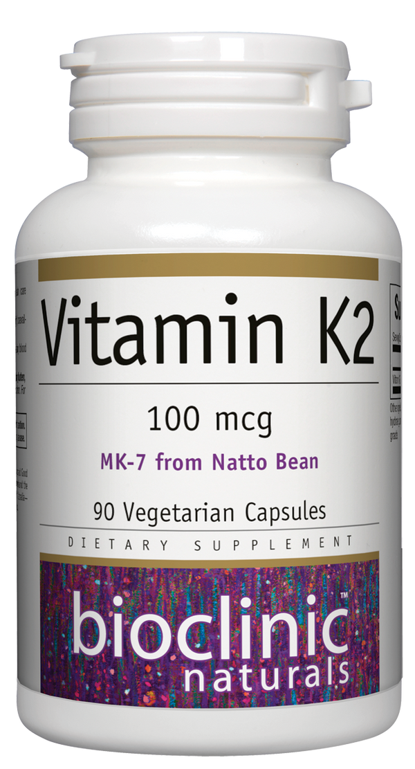 Vitamin K2 100mcg (Bioclinic Naturals) Front