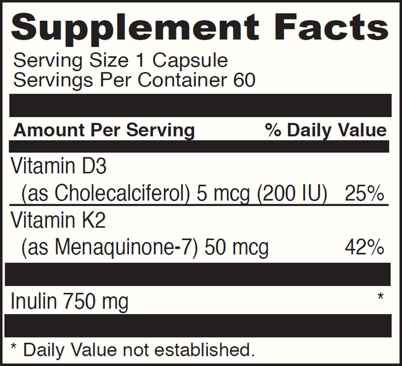 Vitamin K2 Plus (DaVinci Labs) Supplement Facts
