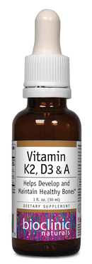 vitamin k2 d3 and A bioclinic naturals