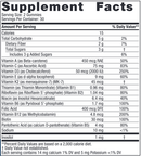 women’s multivitamin gummies (nordic naturals) supplement facts