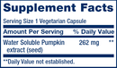 water-soluble pumpkin seed extract (life extension) supplement facts