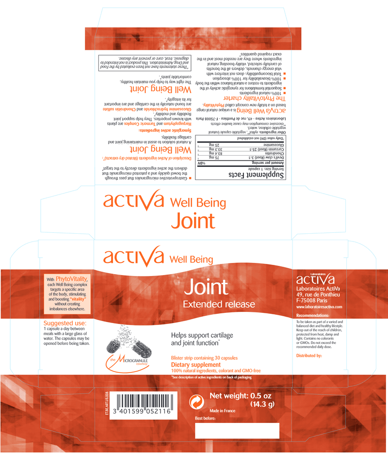 Well-Being Joint (Activa Labs) Label