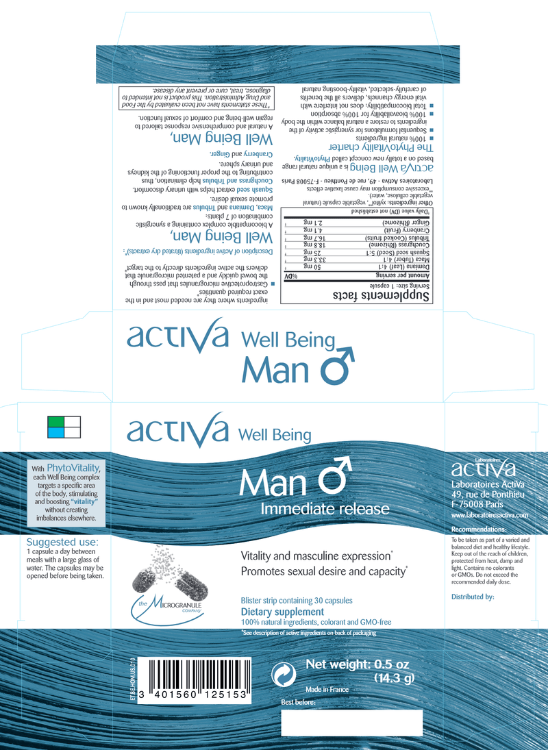 Well-Being Man (Activa Labs) Label