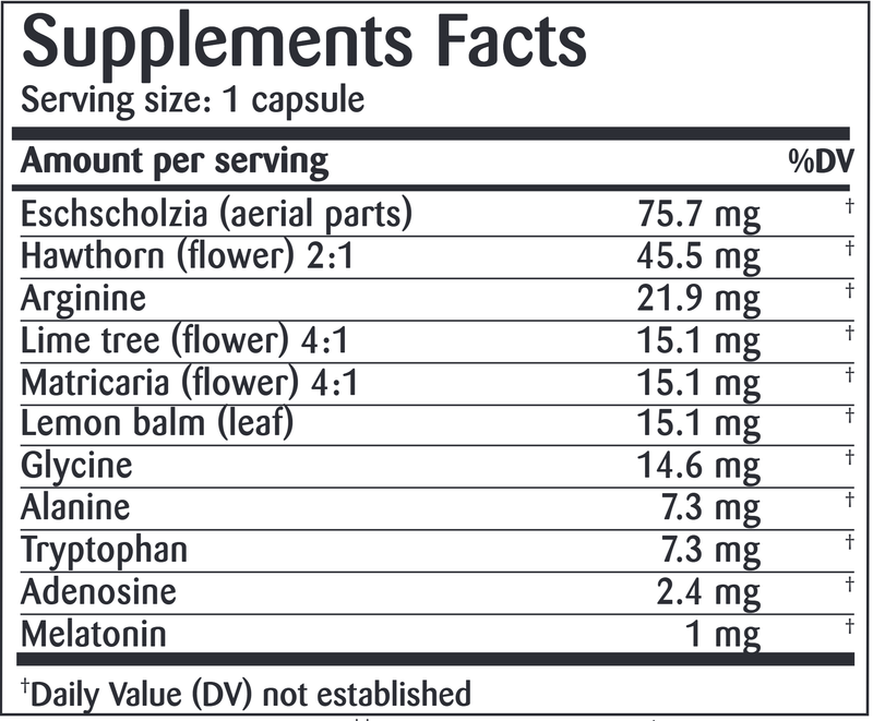 Well-Being Serenity (Activa Labs) Supplement Facts