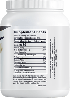 Wellness Code™ Advanced Whey Protein Isolate (Vanilla) (Life Extension) Back
