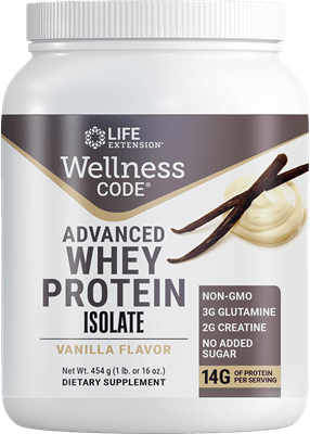 Wellness Code™ Advanced Whey Protein Isolate (Vanilla) (Life Extension) Front