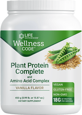 Wellness Code® Plant Protein Complete & Amino Acid Complex (Vanilla) (Life Extension) Front