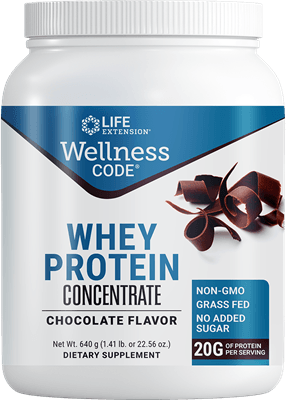 Wellness Code® Whey Protein Concentrate Chocolate (Life Extension) Front