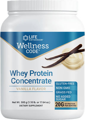 Wellness Code® Whey Protein Concentrate Vanilla (Life Extension) Front