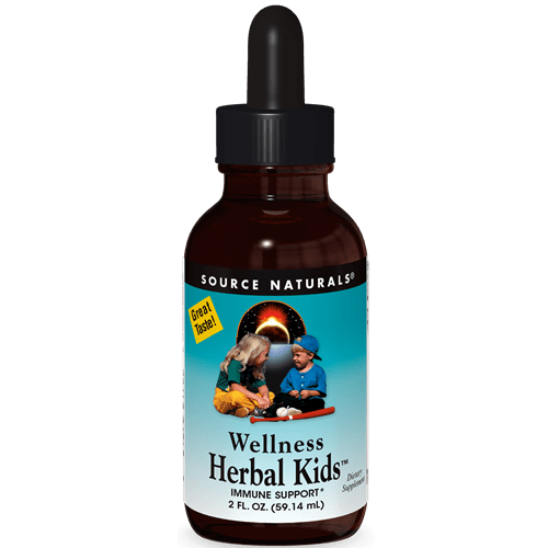 Wellness Herbal Kids Alcohol Free 2oz (Source Naturals) Front