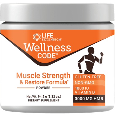 Wellness Code® Muscle Strength & Restore Formula (Life Extension) Front