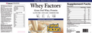 Whey Factors Powder Mix Vanilla 32oz