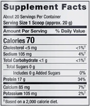 wellness code whey protein isolate (life extension) supplement facts