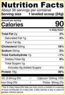whey protein unflavored jarrow formulas nutrition facts