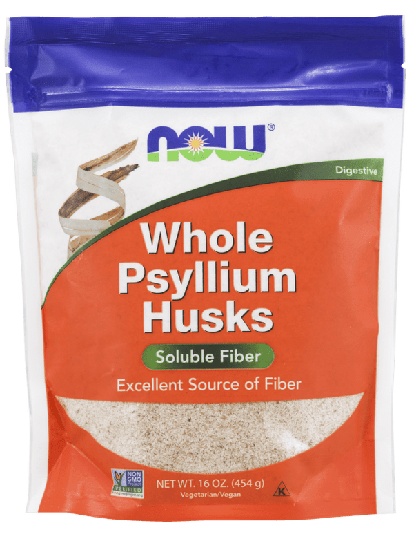 Whole Psyllium Husk - 16 oz. (NOW) Front