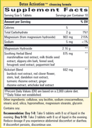 whole body cleanse (nature's way) supplement facts