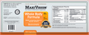 wholebody formula (maxivision) label