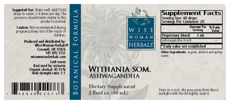 Ashwagandha 2oz Wise Woman Herbals products