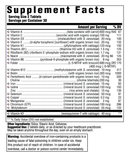 women's multivitamin innate response supplement facts