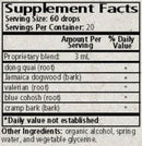 women's crampbark compound supplement facts