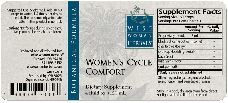 Women's Cycle Comfort 4oz Wise Woman Herbals products