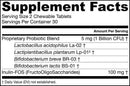 yum-yum dophilus jarrow formulas supplement facts