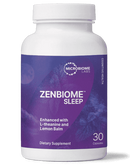 zenbiome sleep microbiome labs | b longum | bifidobacterium longum 1714 |  l-theanine | lemon balm | psychobiotics | mood probiotics