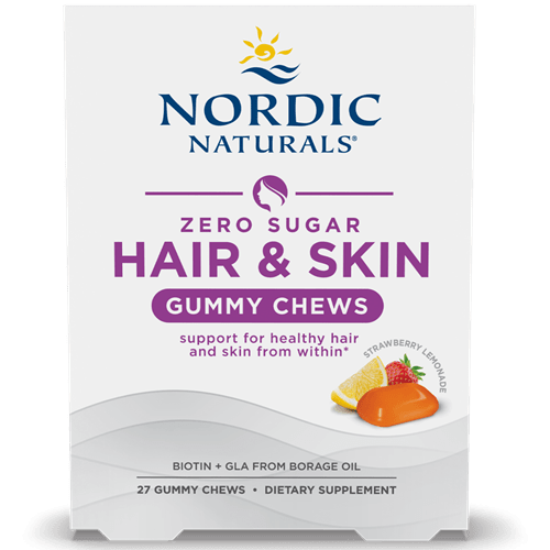 Zero Sugar Hair & Skin Gummy Chews (Nordic Naturals)