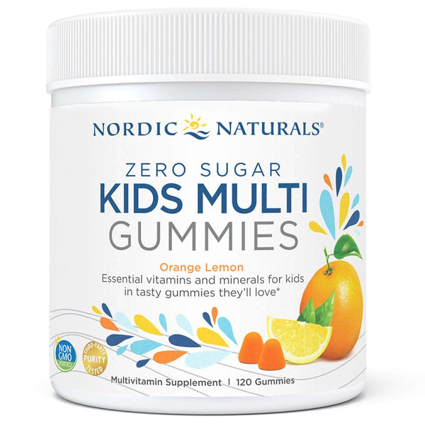 Zero Sugar Kids Multi Gummies Orange Lemon Nordic Naturals