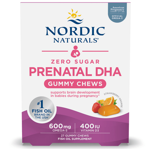 Zero Sugar Prenatal DHA Gummy (Nordic Naturals)
