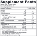 zero sugar prenatal dha gummy (nordic naturals) supplement facts