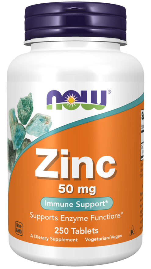 Zinc 50 mg (NOW) Front